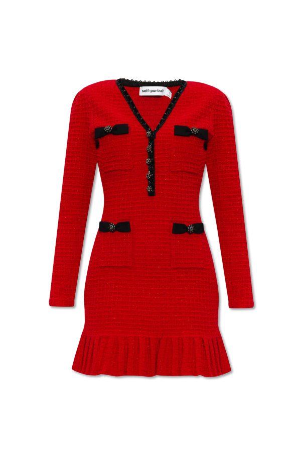Red Bodycon dress Self Portrait - SchaferandweinerShops